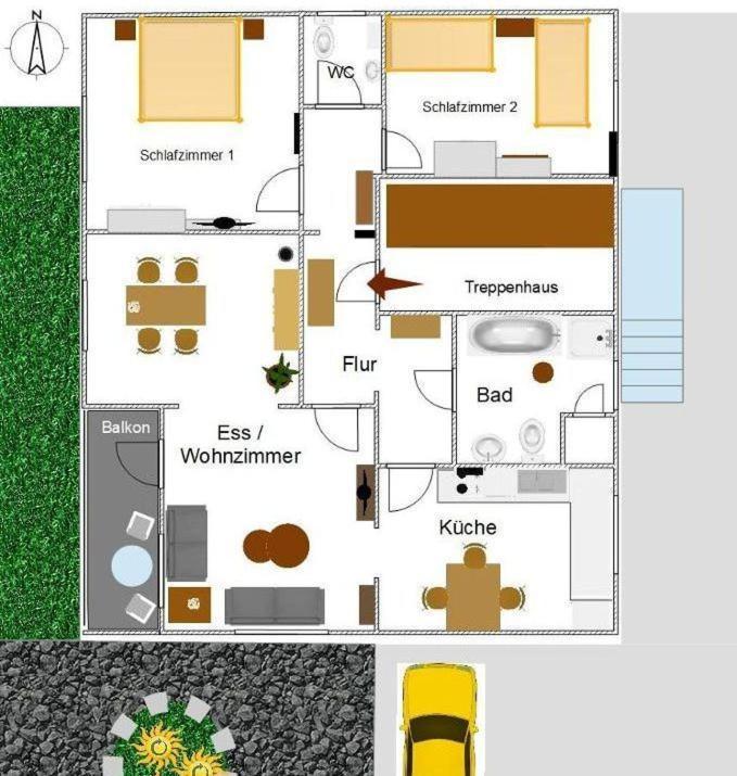 Ferienwohnung Odenwaldblick Momlingen Eksteriør bilde